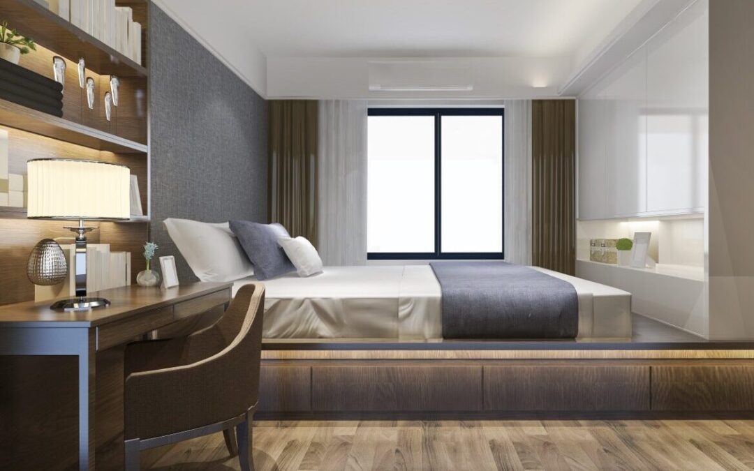 Keskeny hálószoba berendezése