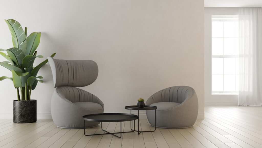 szürke bútorhoz fehér falszín